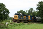 CSX 6964 & 2364 lead train F739 past the SH 293 mp